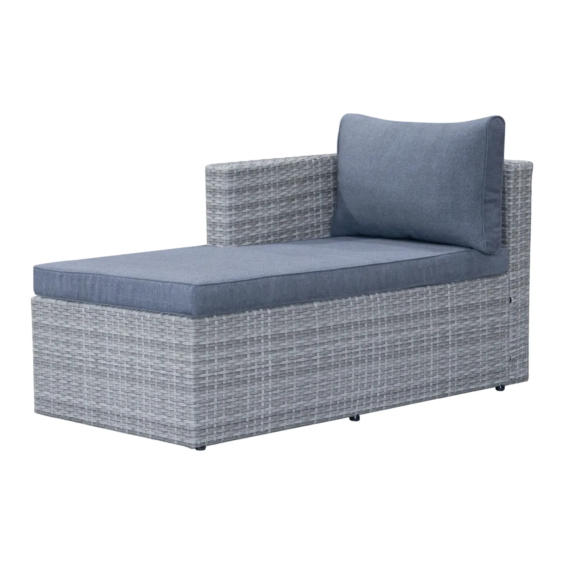 Mendoza l-formet 4-seters sofagruppe i kunstrotting for altan og terrasse