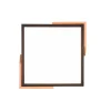Meta LED-Taklampe Mattsvart/Tre