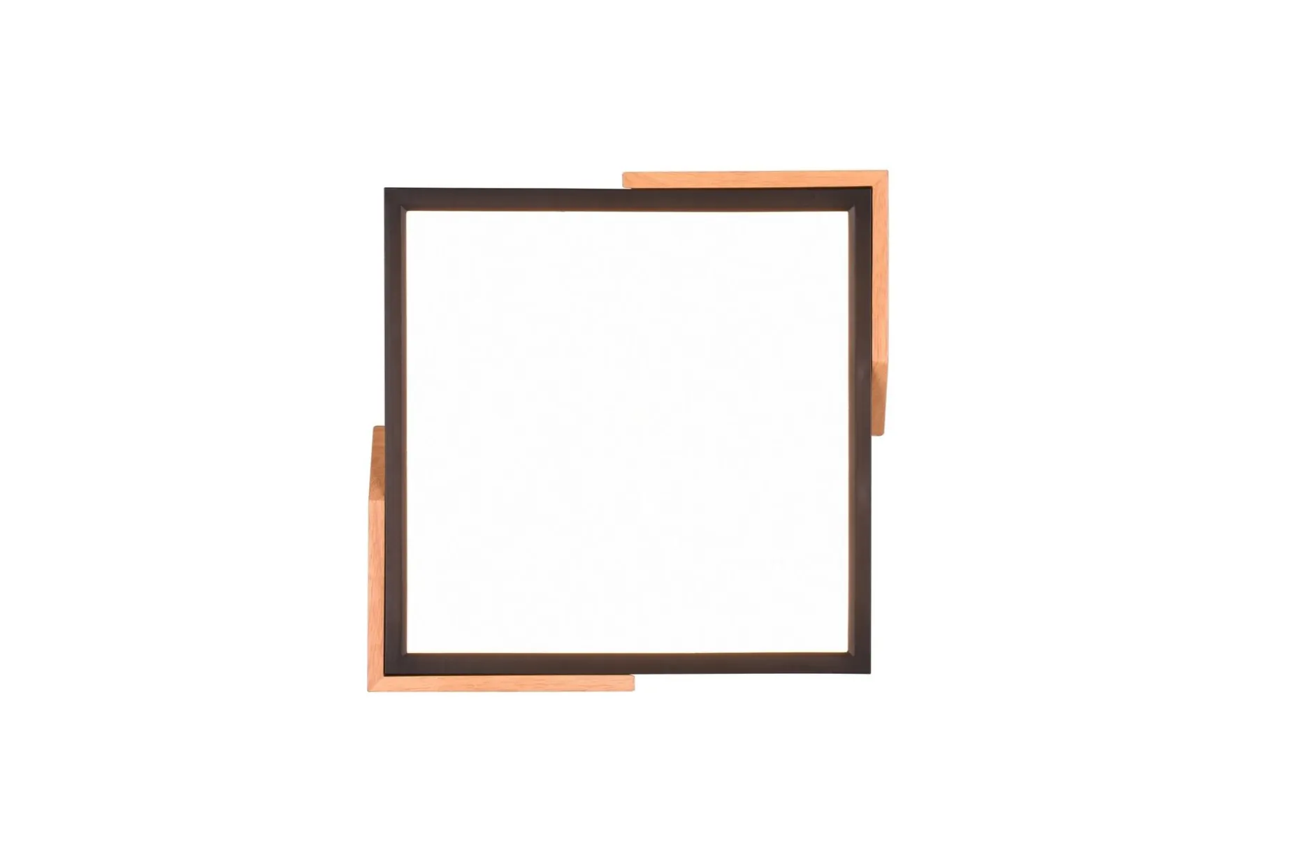 Meta LED-Taklampe Mattsvart/Tre