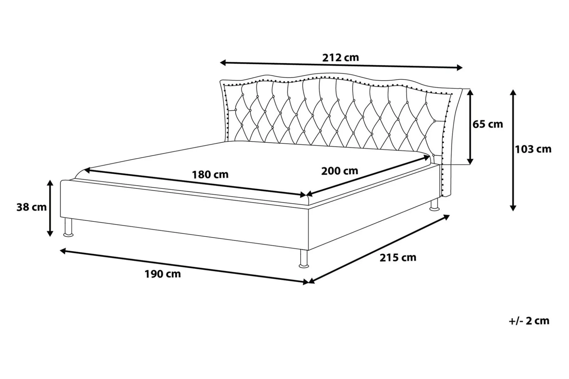 Metz Dobbeltseng 180|200 Cm