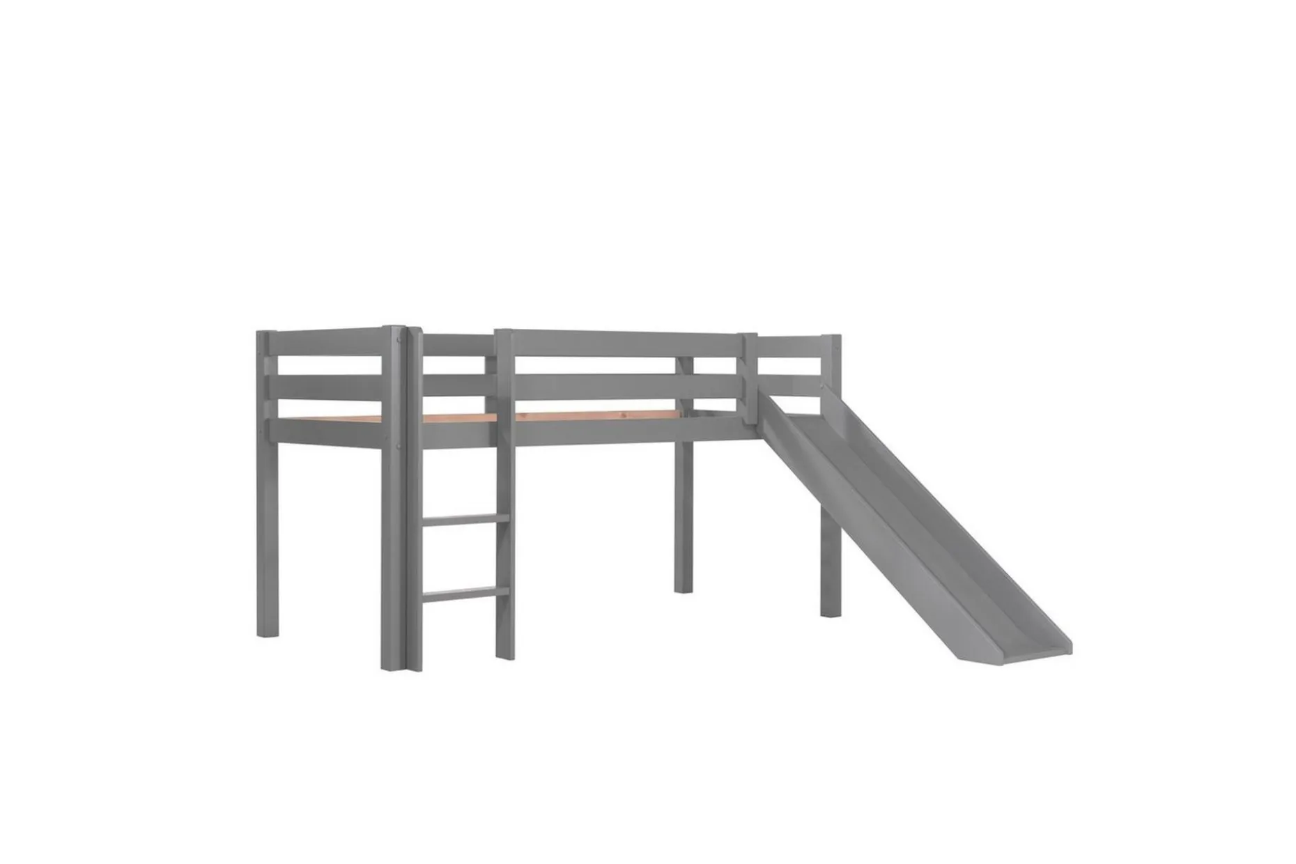 Middelseng med gardin Pino Astro Grå, Grå, Med sklie, Med tunnel, 3