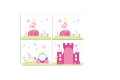 Middelseng med gardin Pino Princess Hvit, Hvit, Uten sklie, Uten tunnel, 3