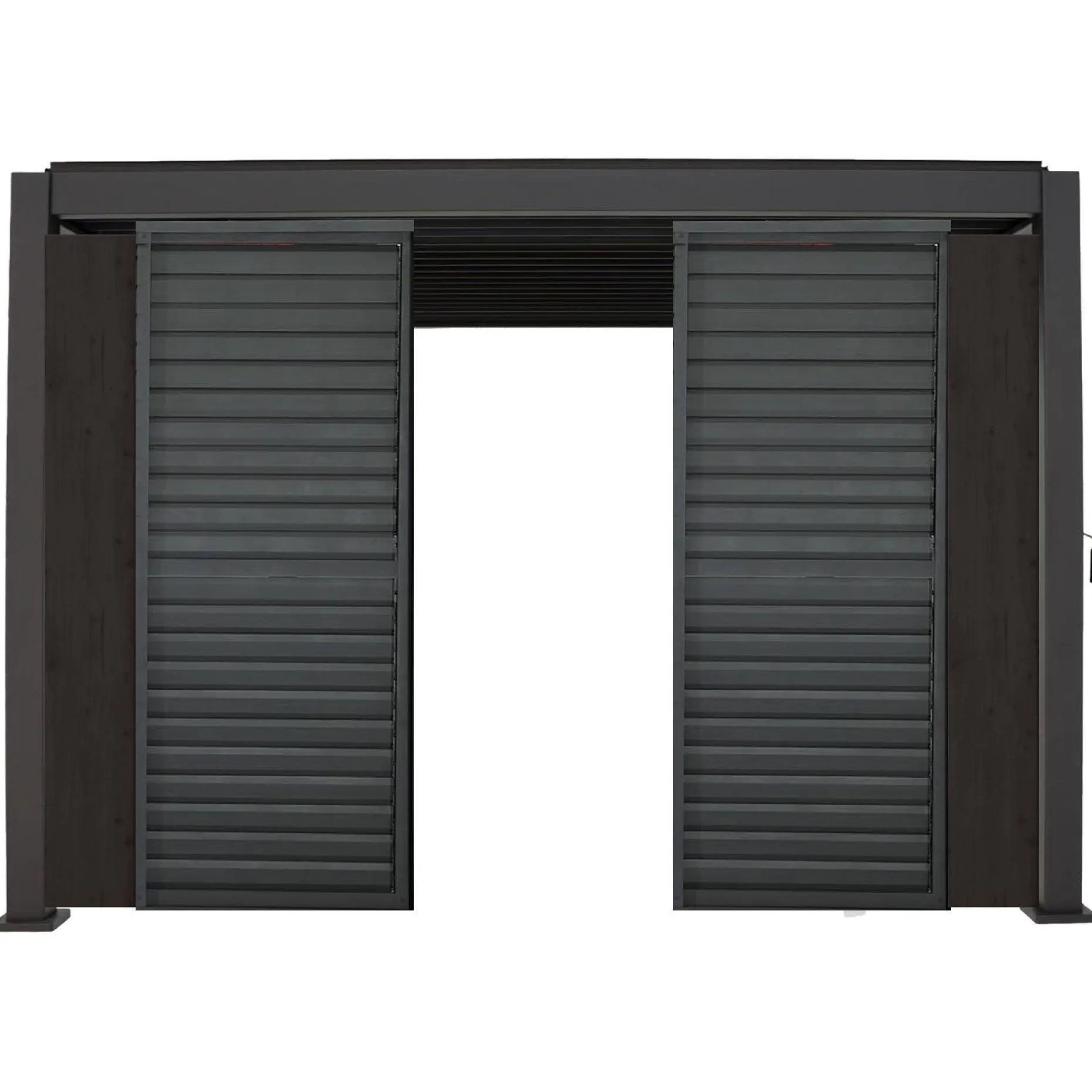 Middle Panel of Louvers Wall for Gazebo HOME4YOU