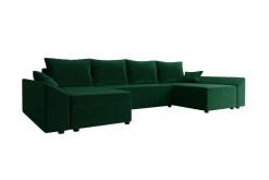 Midfeld 4-sits Hörnbäddsoffa Dark green