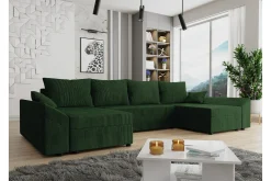 Midfeld 4-sits Hörnbäddsoffa Dark green