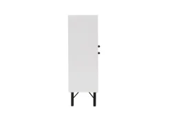 Midia Highboard 95x111 cm Hvit/Brun/Lilla/Gul