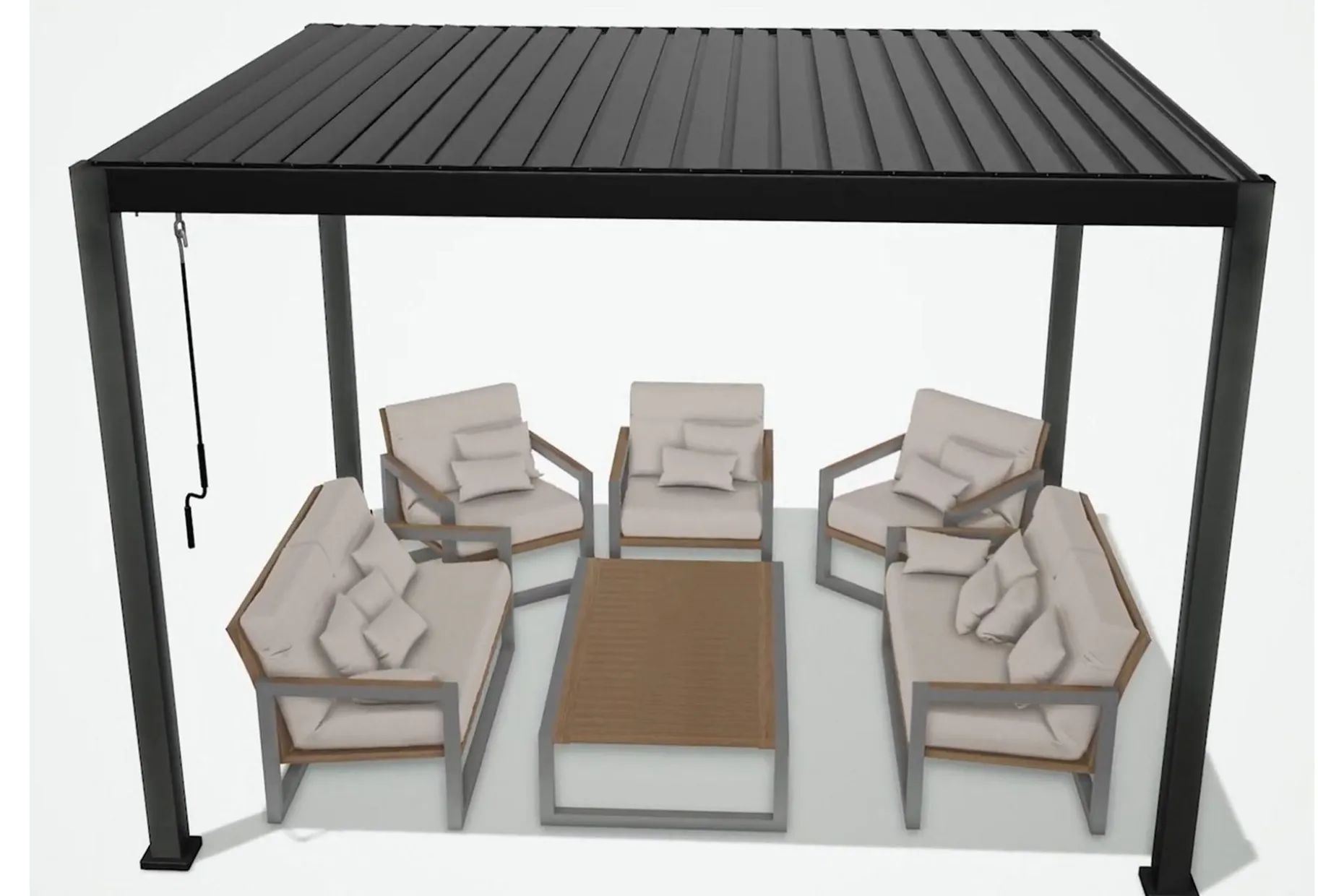 Mirador Paviljong uten Vegger 300x400x250 cm