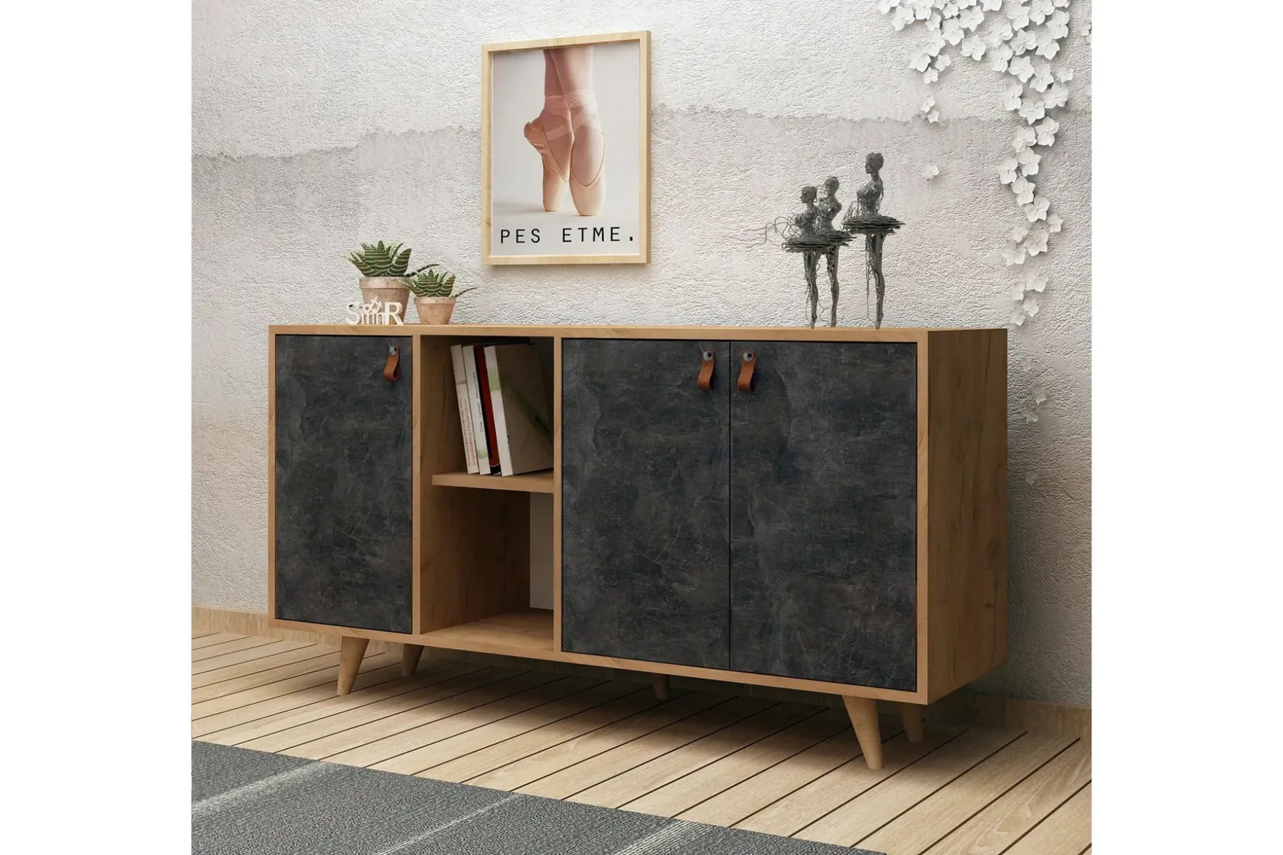 Mod Design Skjenk Lærbeslag