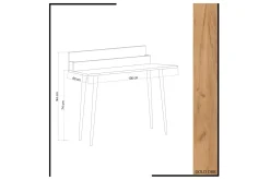 Mod Design Skrivebord 100 cm med Oppbevaring Rum