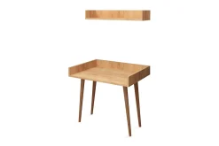 Mod Design Skrivebord 90 cm med Oppbevaring Vegghylle