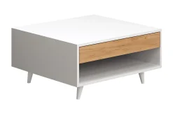 Mod Design Sofabord 80 cm med Oppbevaringsskuff + Hylle