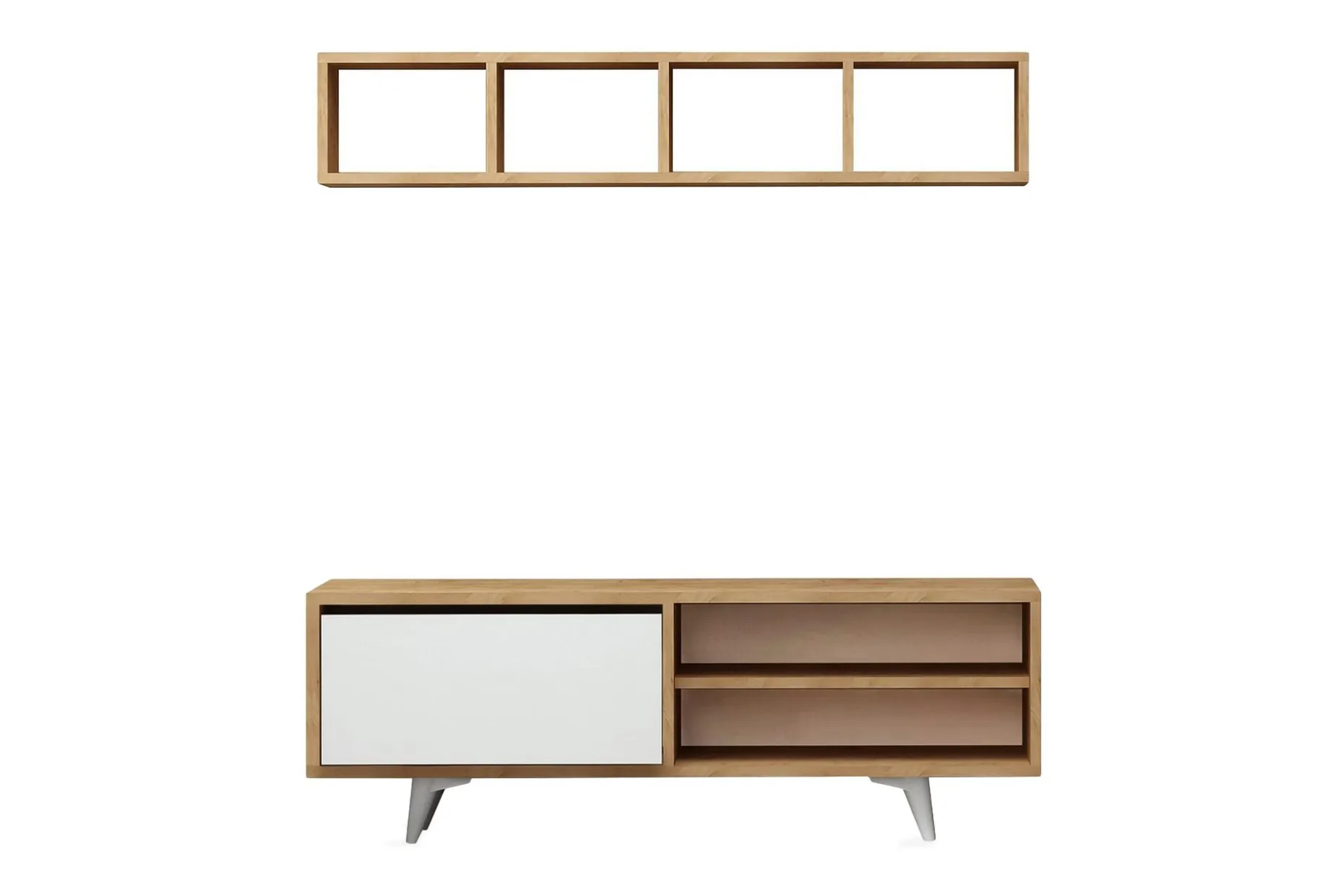 Mod Design TV-benk med Vegghylle