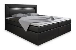 Modena Sengepakke 160x200 med Oppbevaring+LED Sengegavl