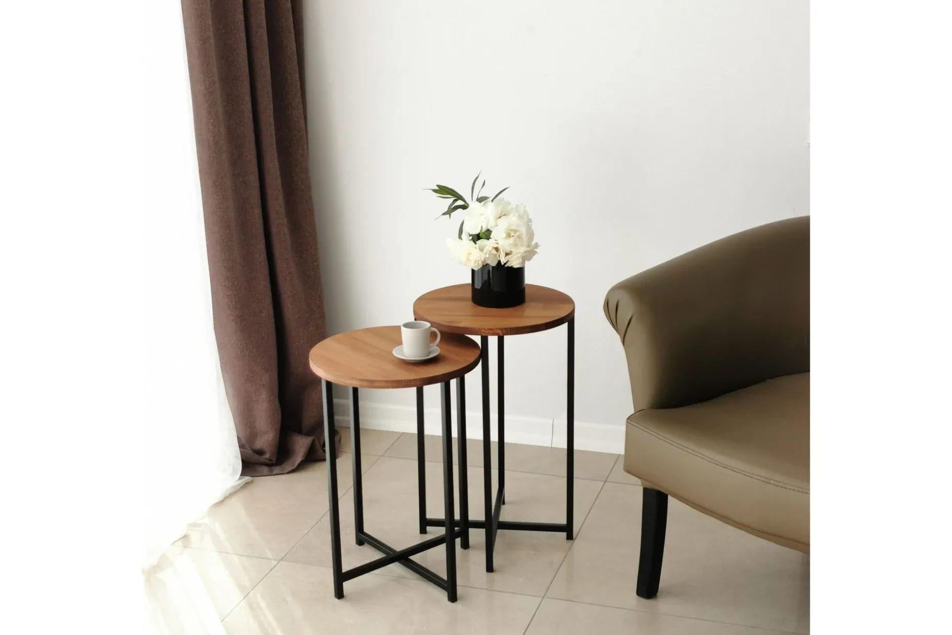 Mogue Sofabord 35x35x35 cm Rundt