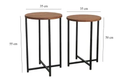 Mogue Sofabord 35x35x35 cm Rundt