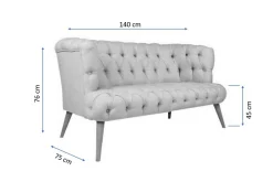 Monroew 2-seters Sofa