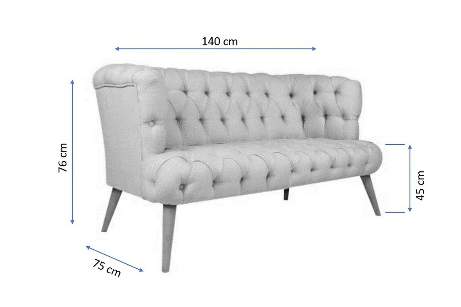 Monroew 2-seters Sofa