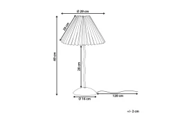 Montecristo Bordlampe 49 cm E27