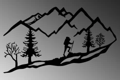 Mountain Climbing Veggdekor