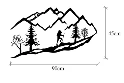 Mountain Climbing Veggdekor