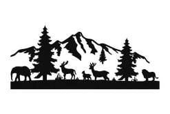Mountain Veggdekor