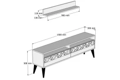 Muennink TV-møbelsett 150 cm