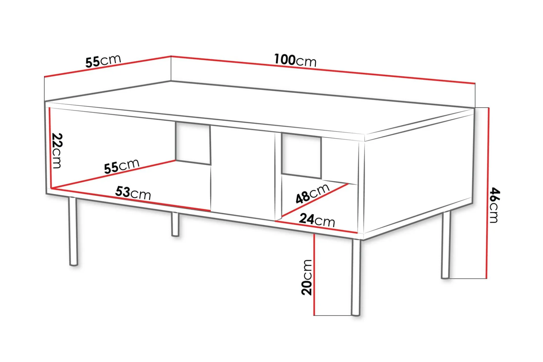 Munkedal Sofabord 100 cm