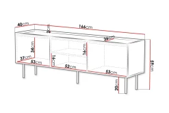 Munkedal TV-benk 166 cm