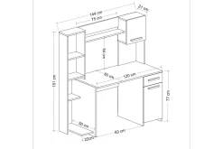 Nagda Skrivebord 60x120 cm