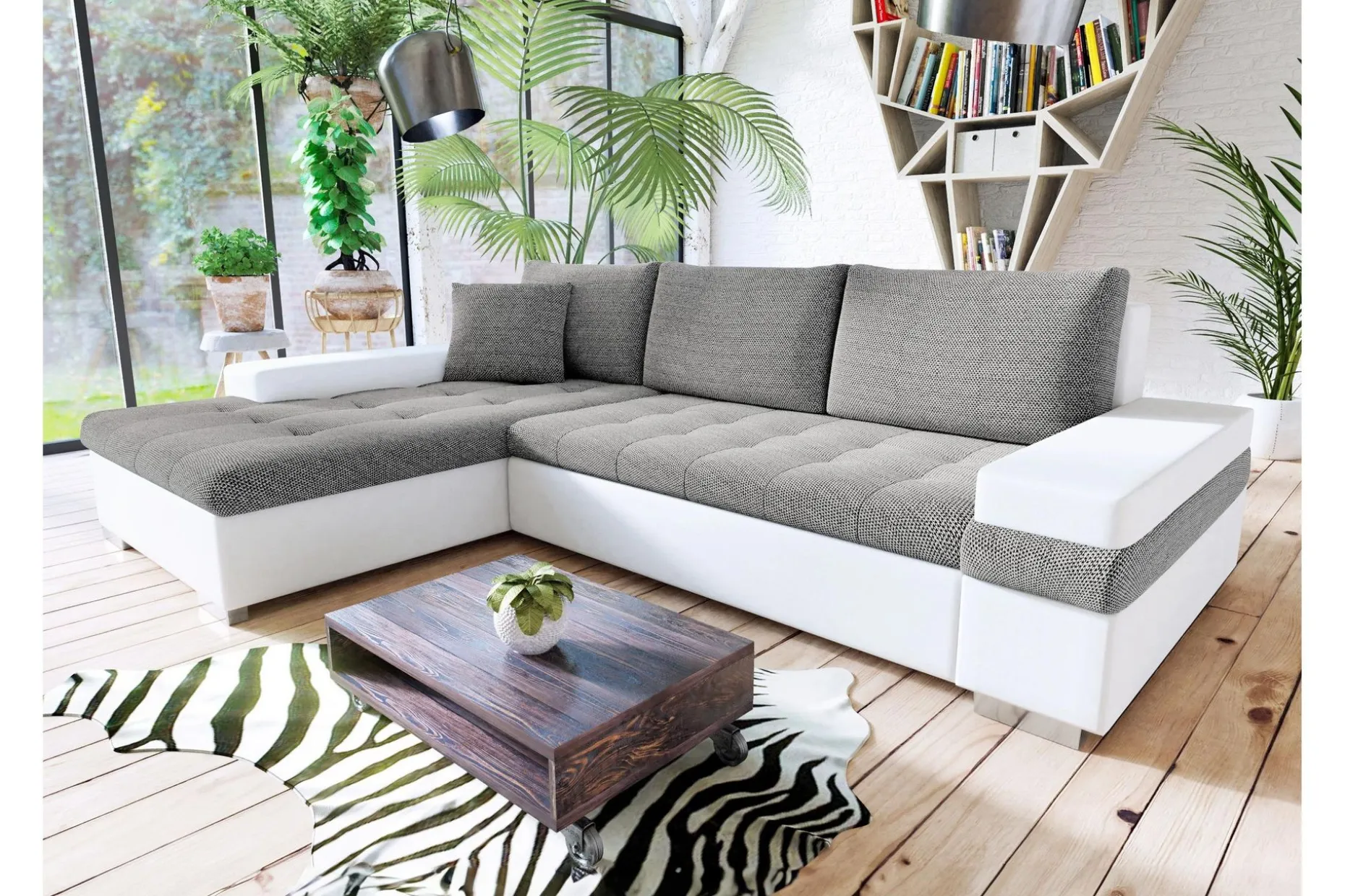 Naoma Sofa med Sjeselong 3-seter