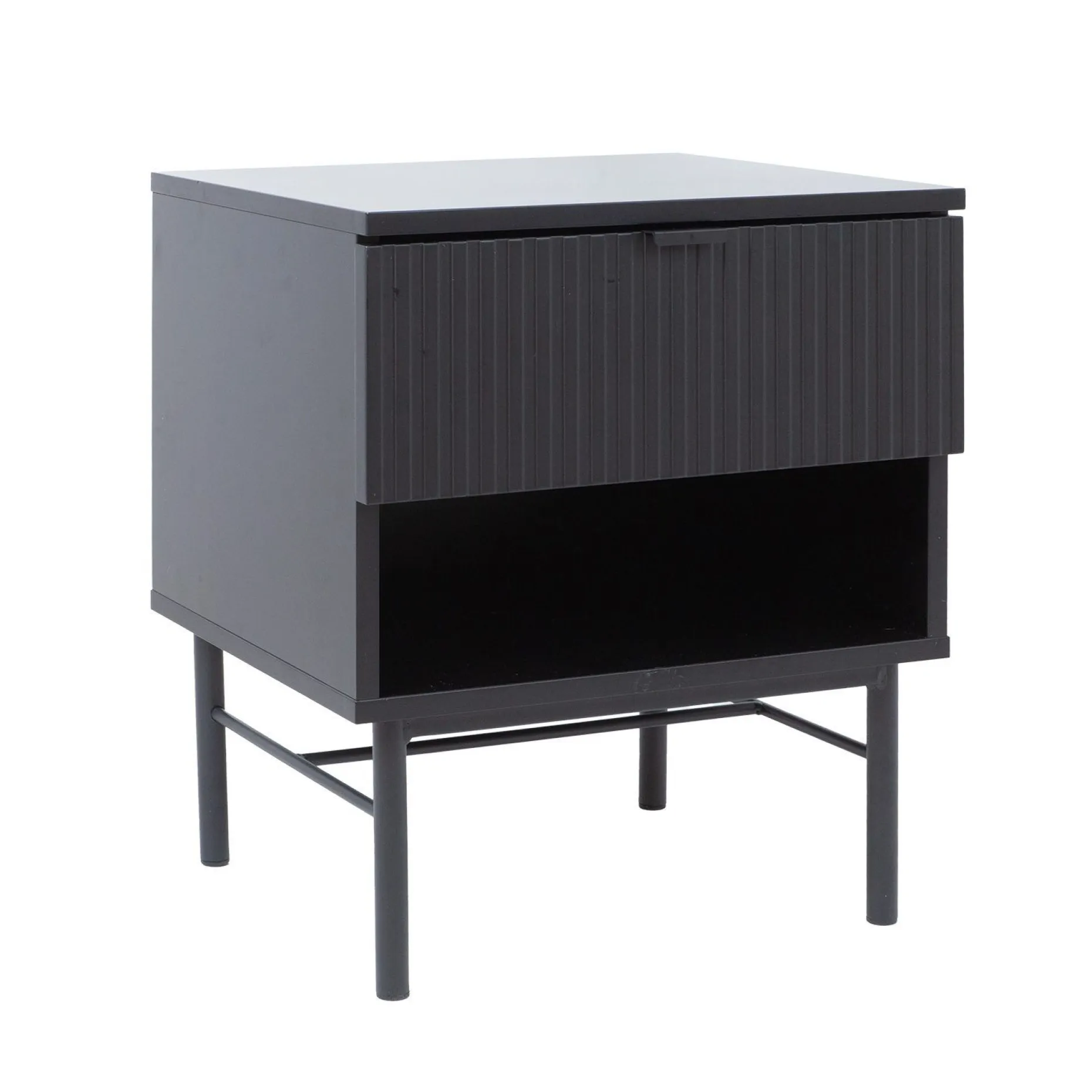Nattbord HOME4YOU Sequence 45x40x55 cm Svart