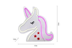 Neon Unicorn Just Light Dekorativ Lampe