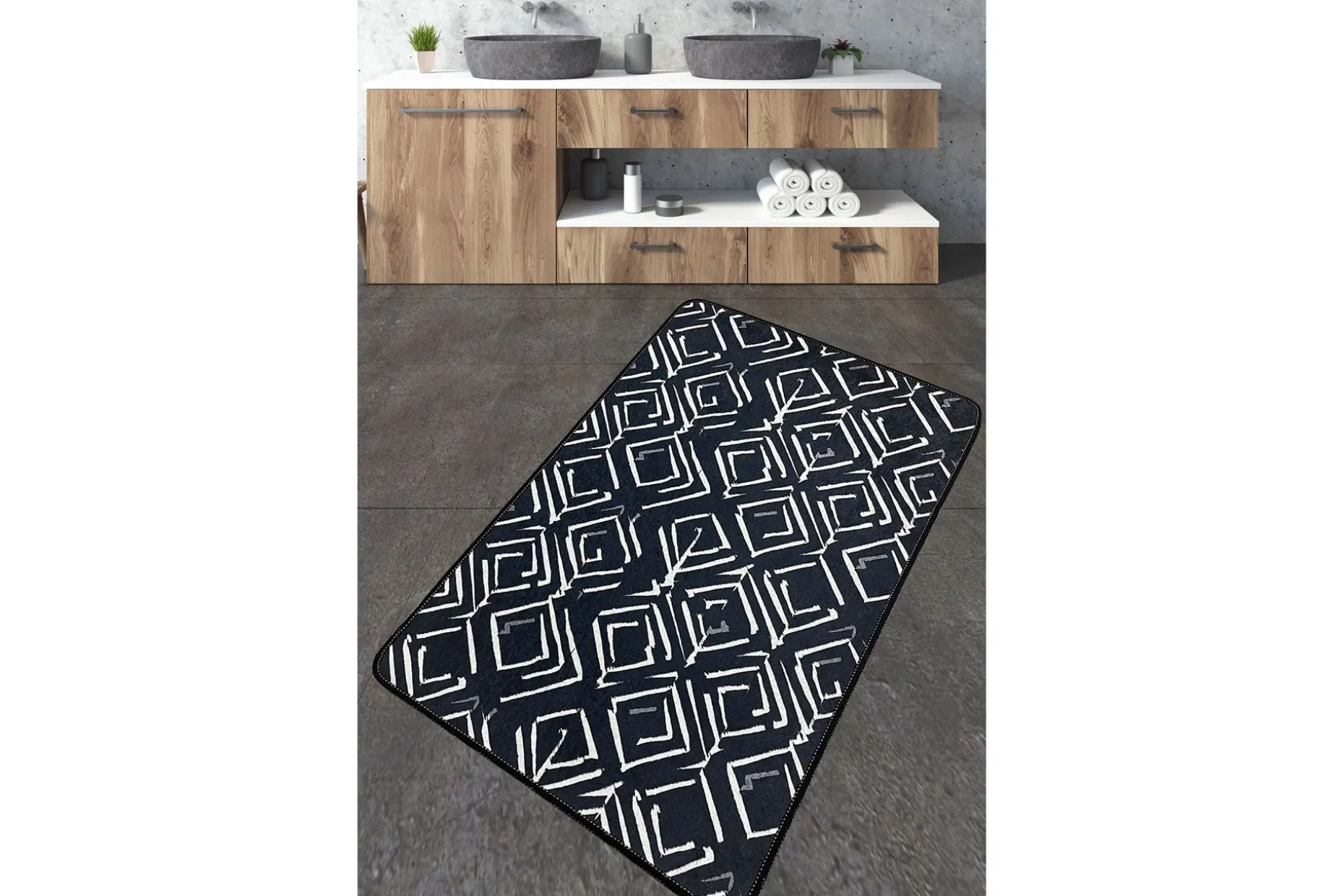 Nicharon Baderomsmatte 70x120 cm Rektangulær