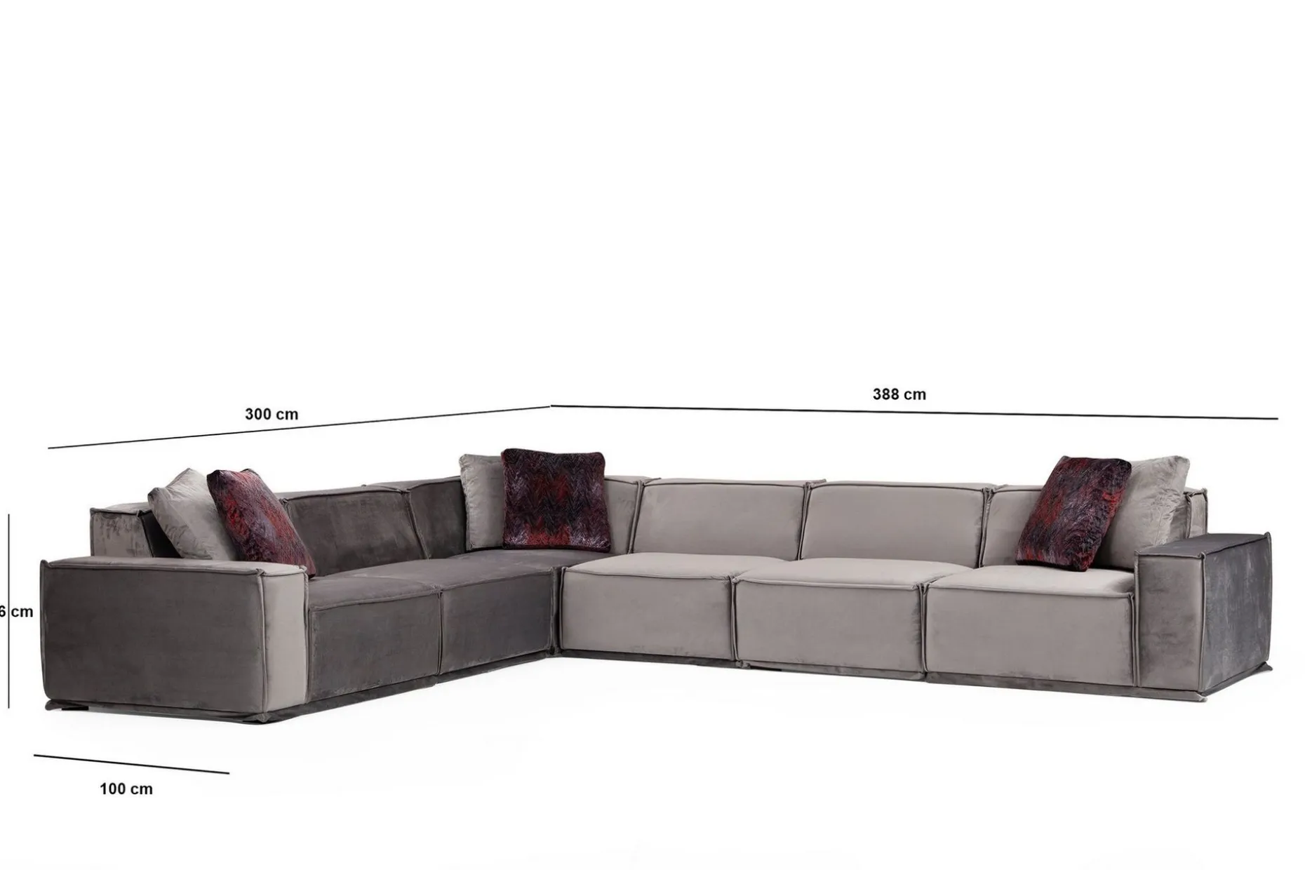 Nightcap Sofa m. Divan 6-seters