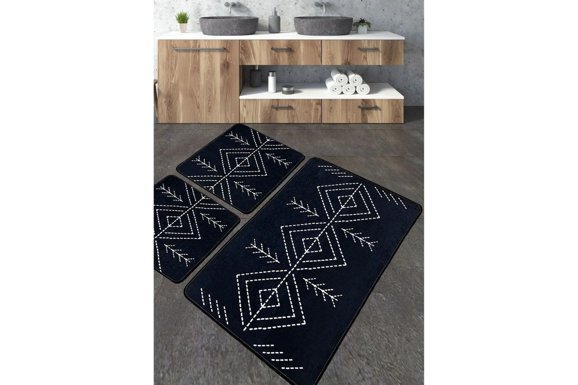 Nijam Baderomsmatte 60x100 cm Rektangulær