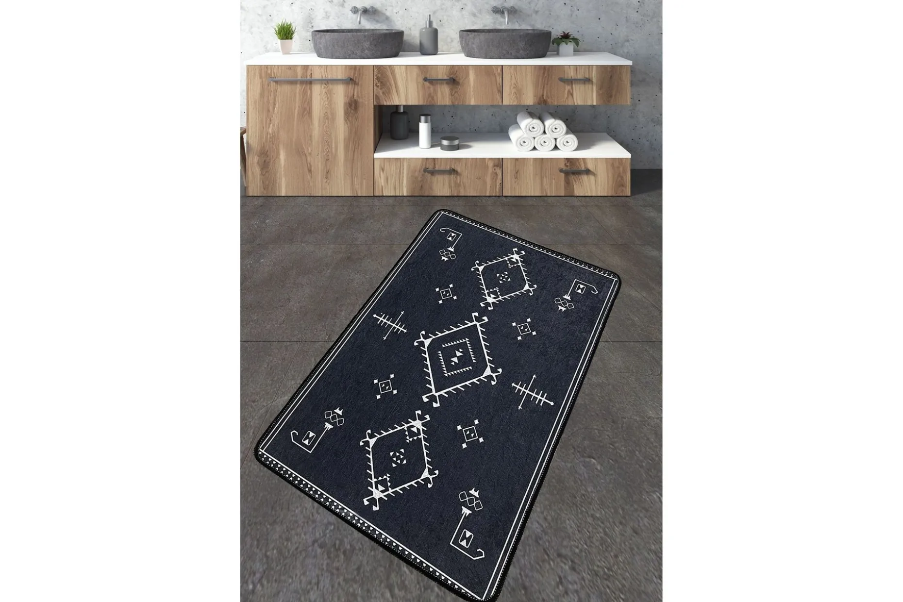 Nikky Baderomsmatte 70x120 cm Rektangulær