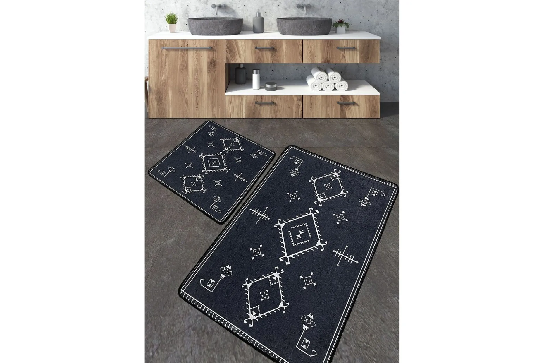 Nikky Baderomsmatte 60x100 cm Rektangulær