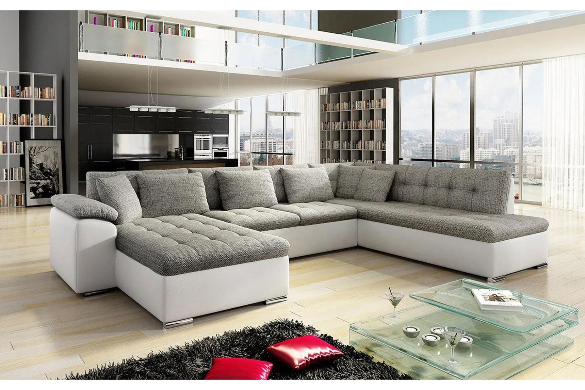 Niko U-sovesofa 350x205x76 cm
