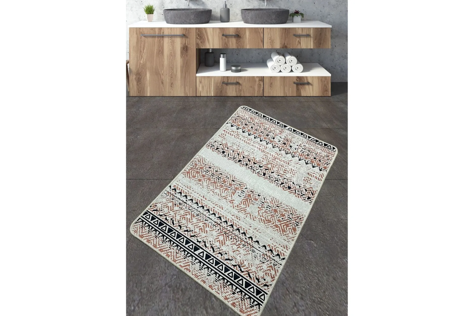 Nilofer Baderomsmatte 70x120 cm Rektangulær