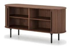 Noira Smalt Sideboard Ribbet Valnøtt 150x45 cm