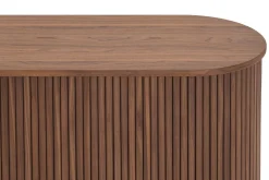 Noira Smalt Sideboard Ribbet Valnøtt 150x45 cm