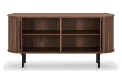 Noira Smalt Sideboard Ribbet Valnøtt 150x45 cm