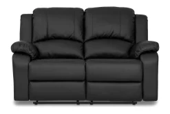 Norbo Liten Reclinersofa 2-seter Kunstskinn - Fällbar sofa - Kinosofa