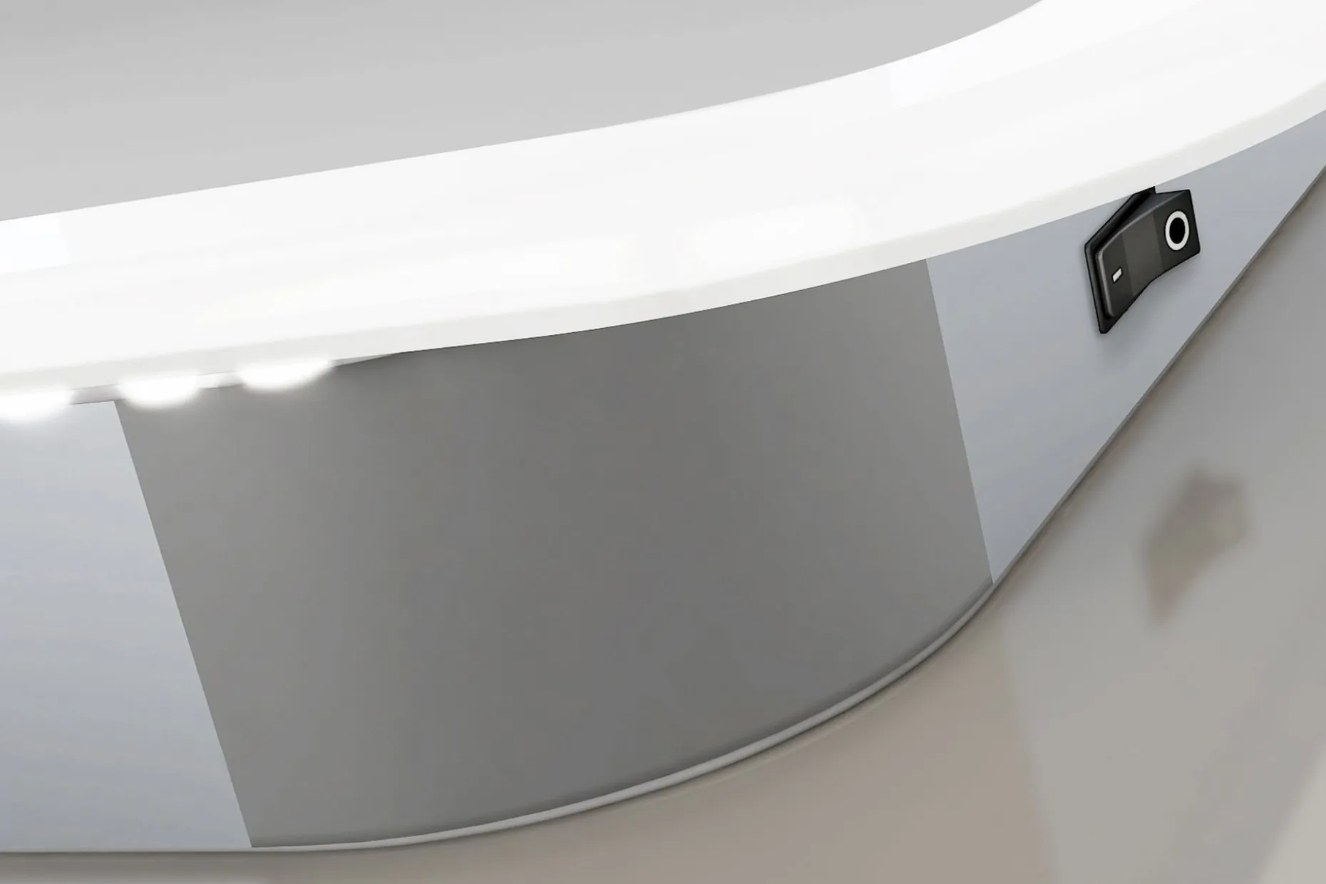 Norrbyn Baderomsspeil 70 cm LED-Lys