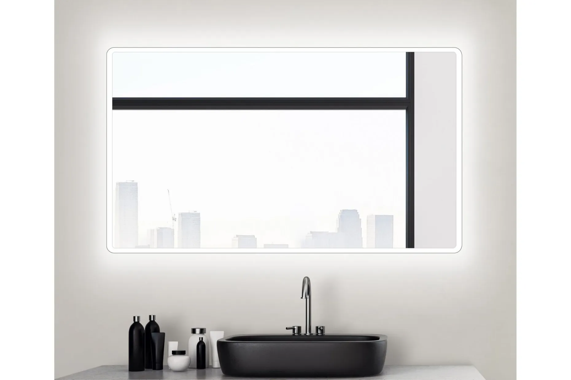 Norrbyn Baderomsspeil 70 cm LED-Lys