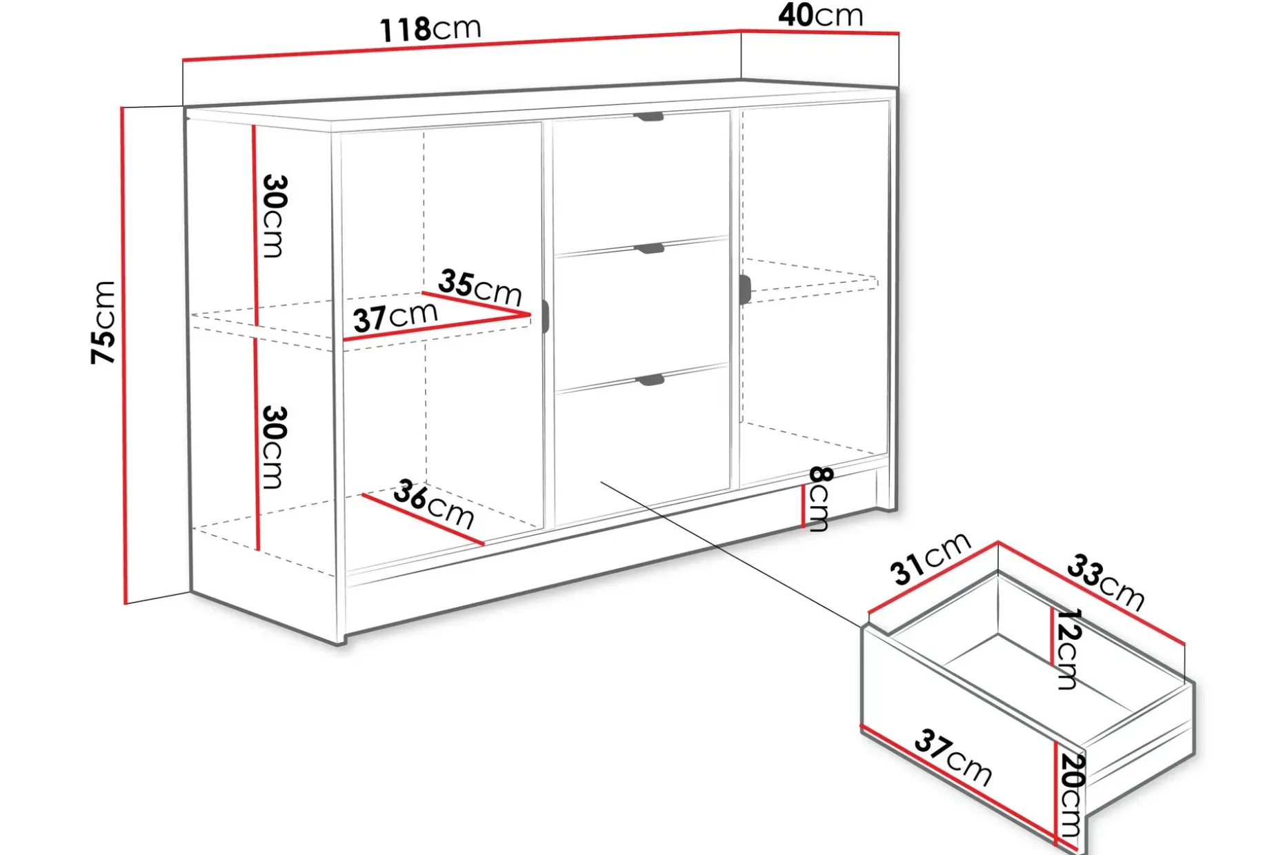Novaj Highboard