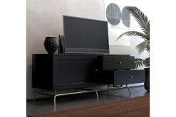 Nova TV-benk 150x50 cm Svart