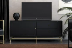 Nova TV-benk 150x50 cm Svart