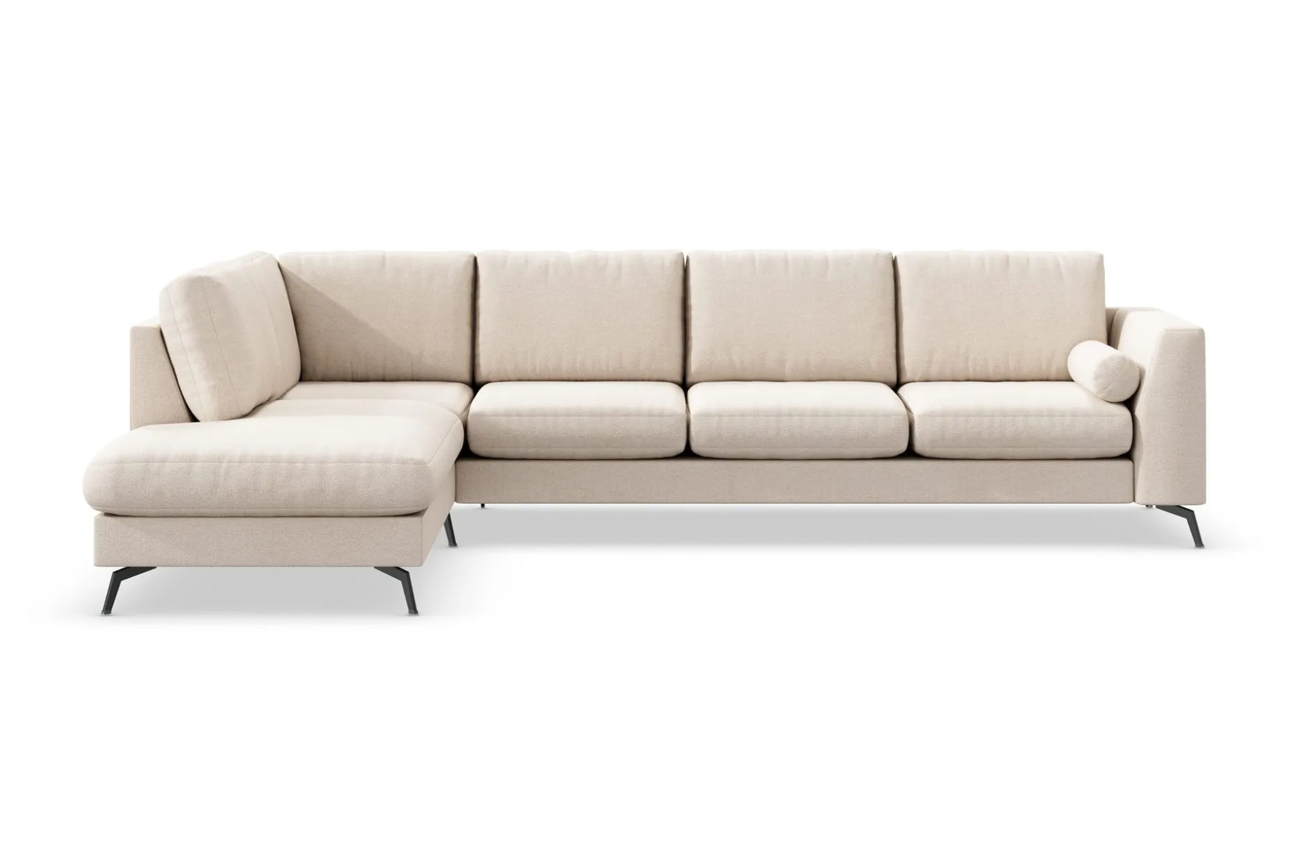 Ocean Lyx 4-seters Venstrevendt L-formet Sjeselongsofa i Stoff