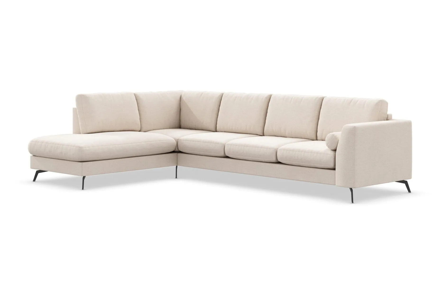Ocean Lyx 4-seters Venstrevendt L-formet Sjeselongsofa i Stoff